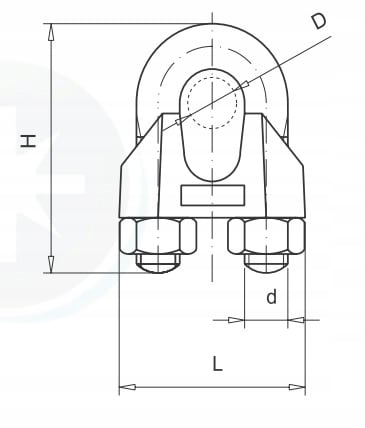 10x Zacisk do lin ocynk zaciski 6mm