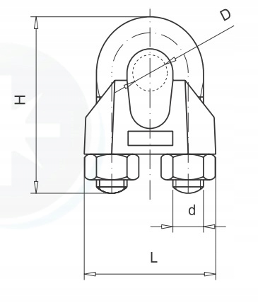 5x Zacisk do lin ocynk zaciski 13mm