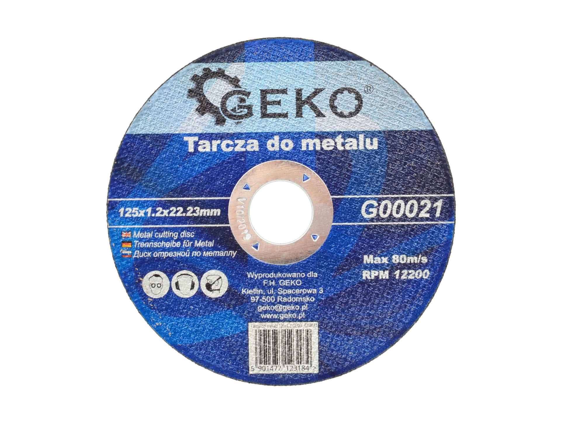 10x Tarcza tnąca do metalu 125x22,2 mm