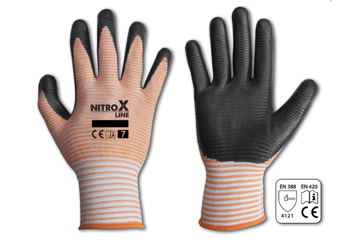 Rękawice ochronne Nitrox Line nitryl, rozmiar 9